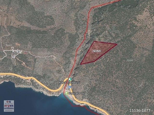 KAŞ KAPUTAJ PLAJINDA DENİZE YÜREME MESAFEDE DENİZ MANZARALI