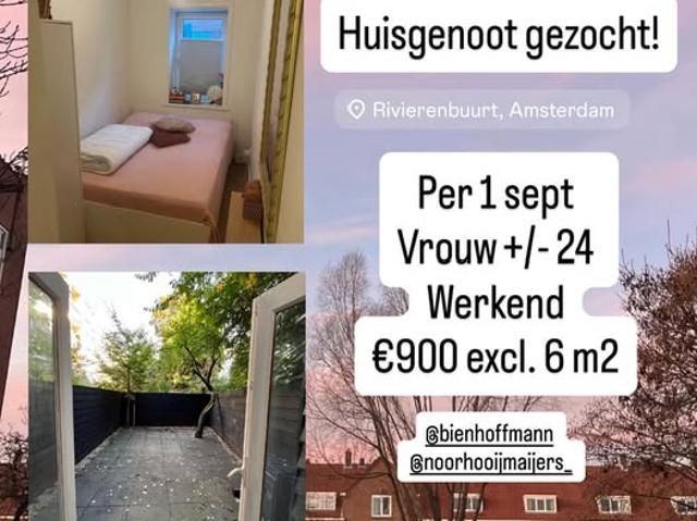 kamer for rent Amsterdam Rivierenbuurt