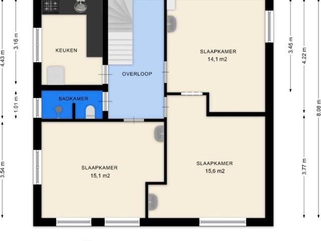 kamer in Deventer, Potterstraat