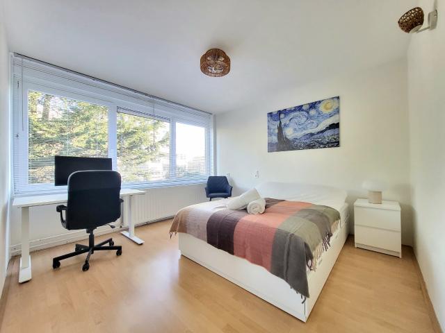 Kamer in een huis met tuin