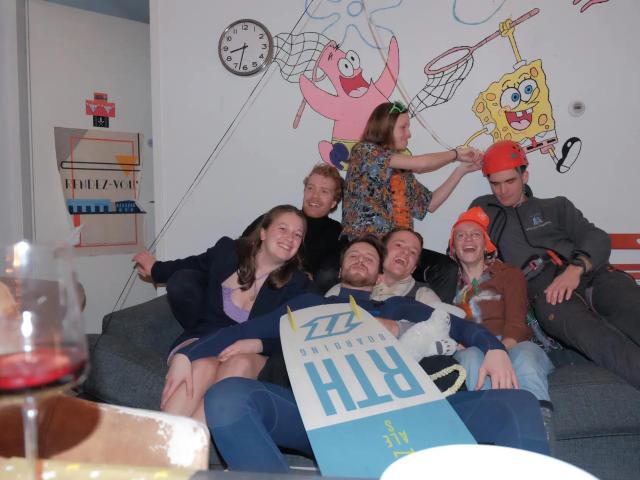 Kamer in studententhuis van 6