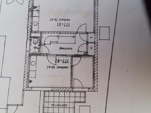 Kamer op 1e etage met eigen keukenblok