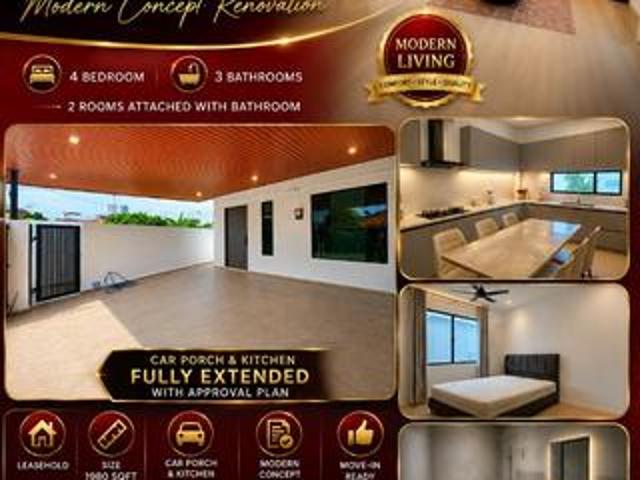 Kampung Lapan Endlot Single Storey House Fully Renovated