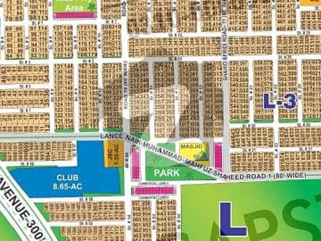 Kanal Corner Plot For Sale Plot Sector L, DHA Multan Phase 1