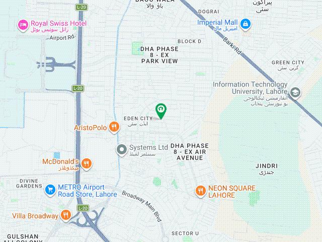 1 Kanal Residential Plot Block L at Prime Location in Ex Air Avenue DHA Phase 8 Lahore