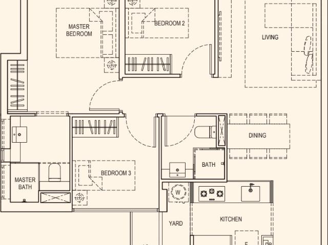 Kandis Residence Condominium For Sale, $1,450,000, 3 Bed 2 Bath 937 sqft $1,547.00 psf
