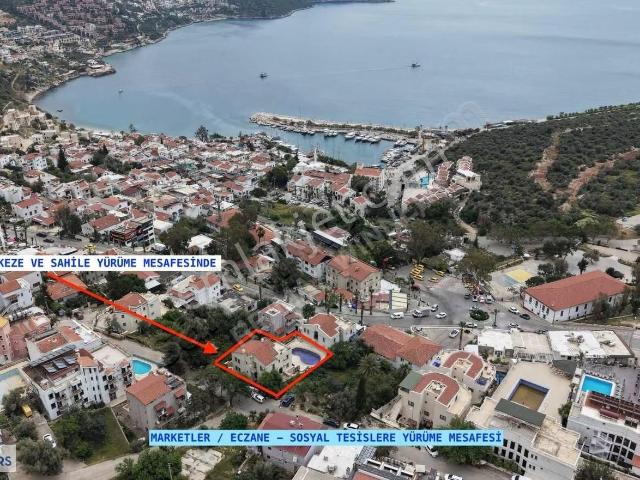 Kalkan Merkez'de Airbnb Kiralamaya Uygun Satılık 1+1 Daire