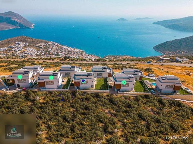 KALKANDA 500 M2 ARSA İÇİNDE 4+1 FUL DENİZ MANZARALI LÜKS VİLLA