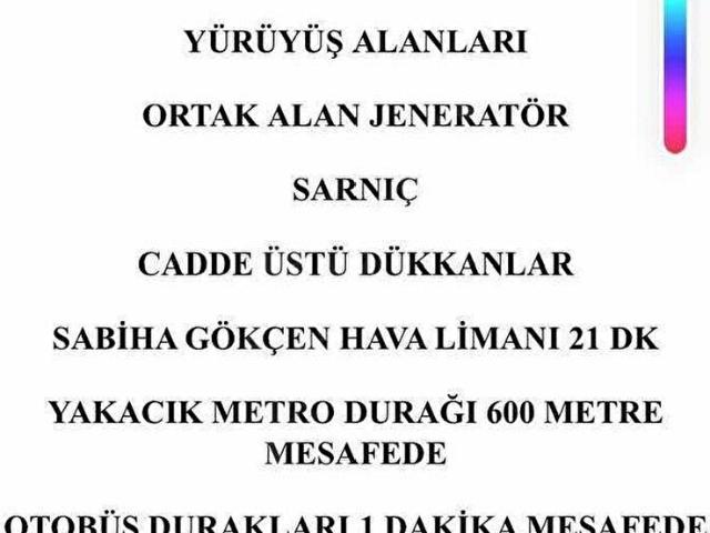 Kartal Kiptaş Kaperde 2+1 Adalar Manzaralı Tapu Harcı Yok
