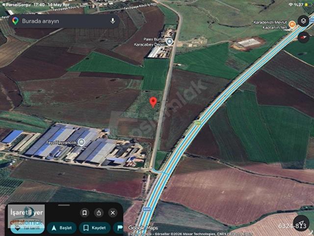 Karacabey Bandırma yolunda Satılık 15.700 m2 Yatırımlık Arazi
