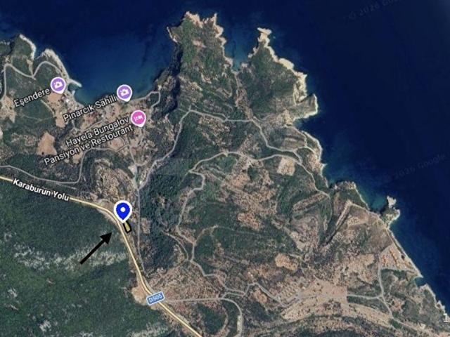 Karaburun Anbarseki Ana Yol Ve Denize Yakın Zeytin Ağaçlı Tarla