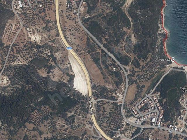 KARABURUN MORDOĞANDA MUHTEŞEM DENİZ MANZARALI 1.290,66 M TARLA