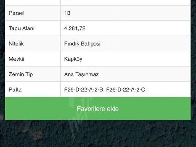 Karadenizin Gözdesi Akçakocada Satılık Fındıklık