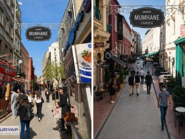 Karaköyün Kalbinde Mumhane Caddesi Cepheli 350 M² İşyeri