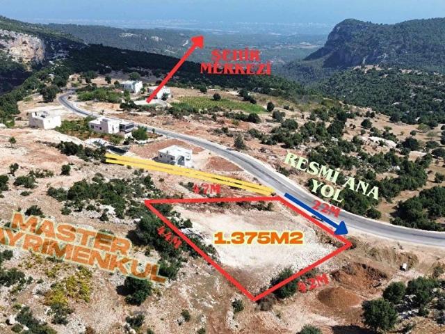 KARAHIDIRLI'DA SATILIK 1.375M2 İMARLI ARSA !