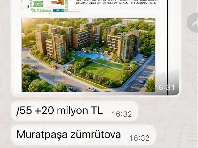 Kat karşılığı Antalya Zümrütova'da