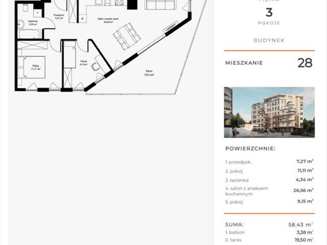 Katowice, Bytkowska, 58.43m2