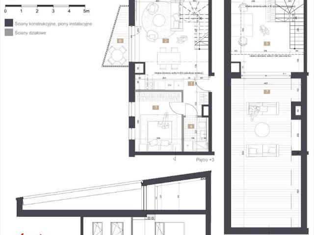 Dwupoziomowe mieszkanie 62 m² z tarasem na dachu polecam!