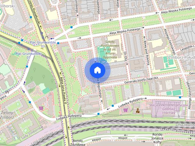 Kawalerka blisko Arkadii, Metro Dworzec gdański