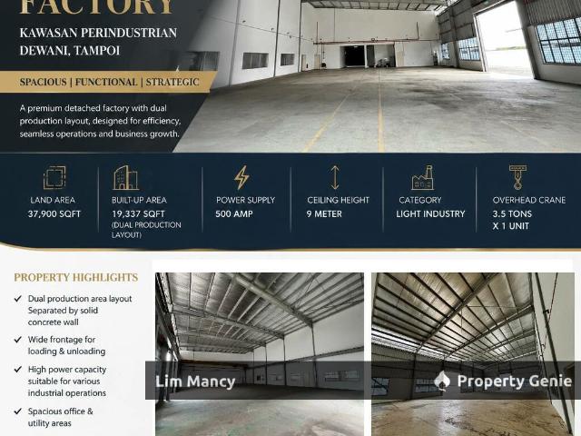 Kawasan Perindustrian Dewani Tampoi Three Storey Detached Factory
