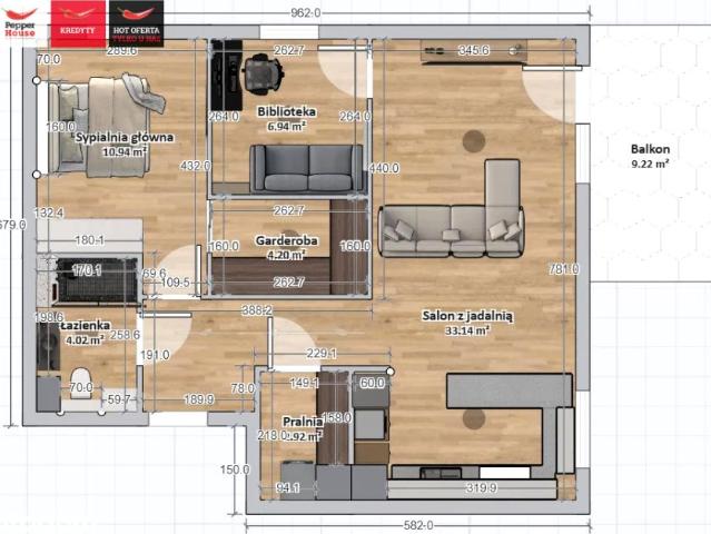 Kazimierza Wielkiego 62,80 m², Gdańsk