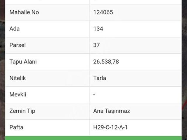 KEÇİÖRENDE TAPULU 2080M2 SATILIK