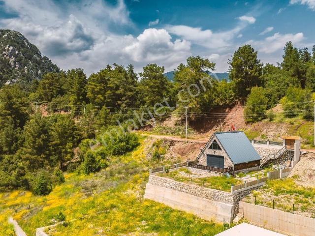 Kemer Yaylası'nda Deniz Manzaralı, Emsalsiz Taş Villa