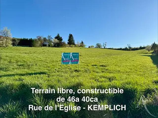 Kemplich 57920 Achat / Vente terrain
