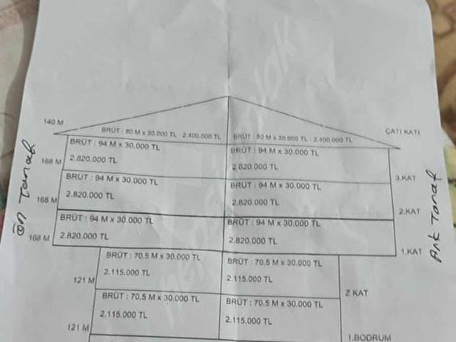KENTSELDEN 2+1 UYGUN SATILIK KELEPİR DAİRE 70 M2