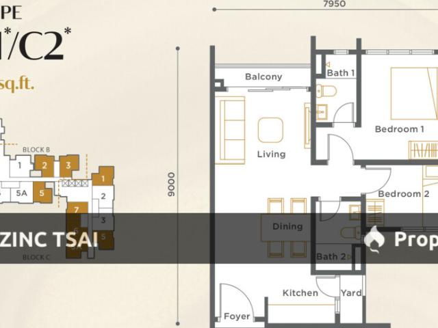Kenwingston Platz @ KL North {Save RM 70,000} 6 mins drive to LRT Taman Melati