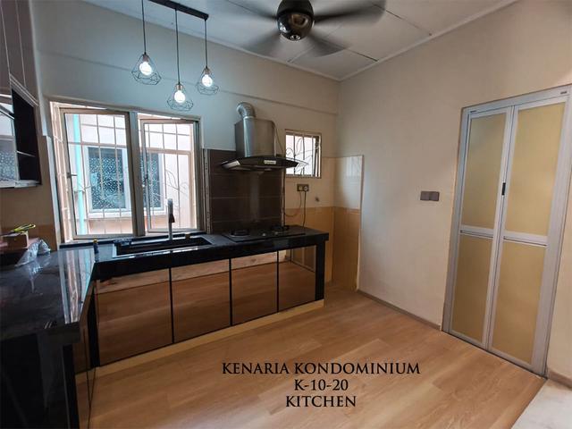 Kenaria Kondominium Top Floor Open View Baru Diubahsuai