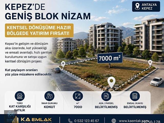 Kepez'de Geniş Blok Nizam, Kentsel Dönüşüme Hazır Bölgede Yer