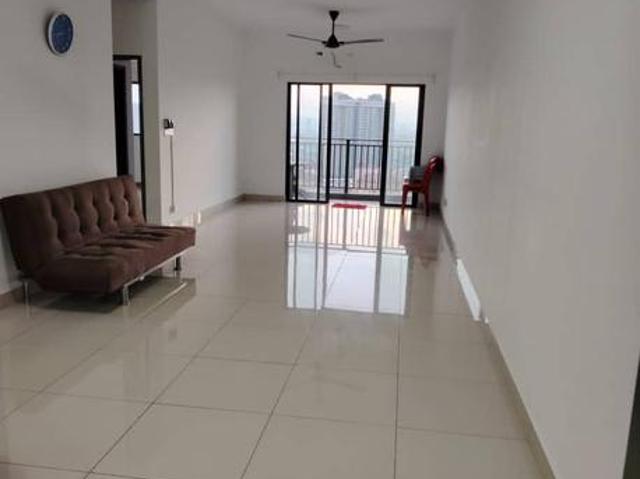 Kepong Baru The Herz condo MRT Shopping Partial Furnished Facing KLCC