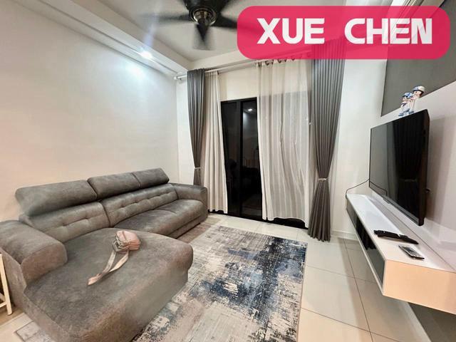 KEY ON HAND TRI PINNACLE 800sf FURNISH 2cp HILL VIEW TANJUNG TOKONG