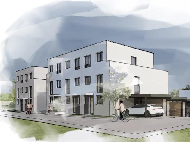 KfW 40 Innovatives Reihenhaus am Feldrand Ob der Halde, 2. Bauabschnitt