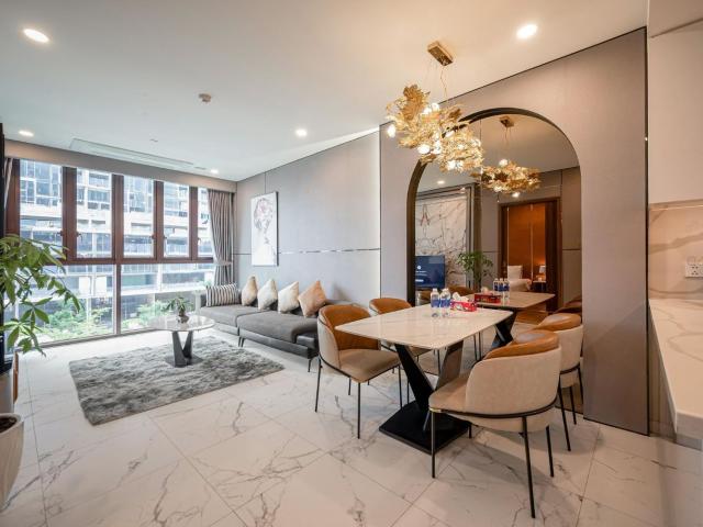Không Gian Thanh Lịch The Galleria Metropole Căn Hộ 2PN Đầy Đủ Nội Thất Cho Thuê