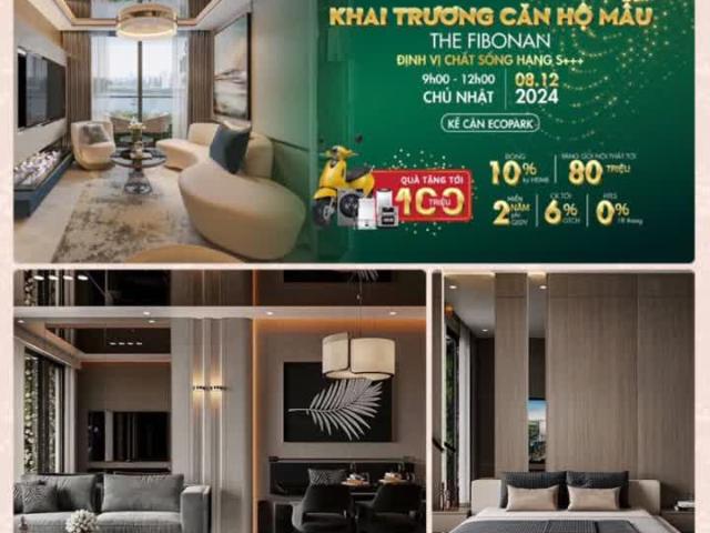 Khai trương căn hộ mẫu VIEW SÔNG THE FIBONAN Phân khu Cao Cấp cuối cùng của ECOPARK