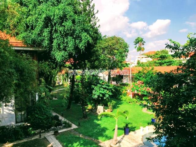 Khu biệt thự gồm 6 căn sát vách Riviera Villa Quận 2 bán có hồ bơi sân vườn DT 4000m2