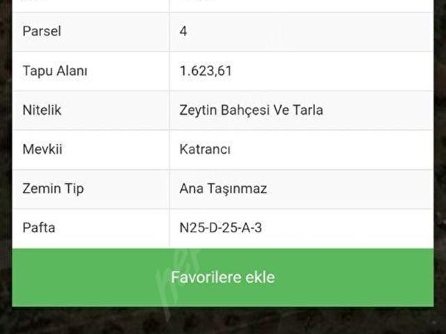 KİRİŞÇİLER MAH 1.623 M2 TARLA İMARLI YERE 400 MT MESAFEDE