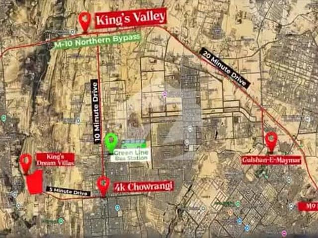Kings Valley, Northern Bypass M10 Easy Installments Near Saima Arabian Villas
