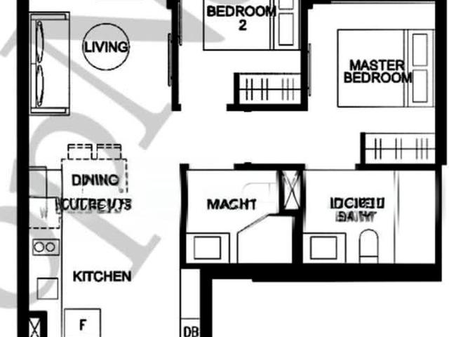 Kingsford Waterbay D19, Apartment
