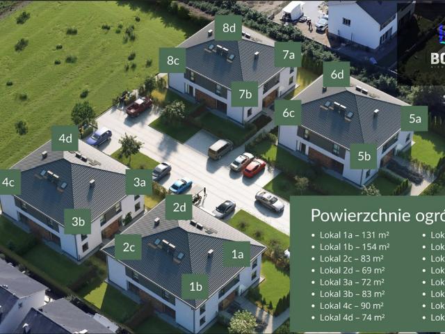 Nowoczesny segment 4 pok. z ogrodem i parkingiem
