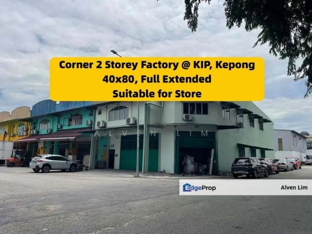 Kip, Corner 2 Storey Link Factory, 40x80, 1st Floor Extended