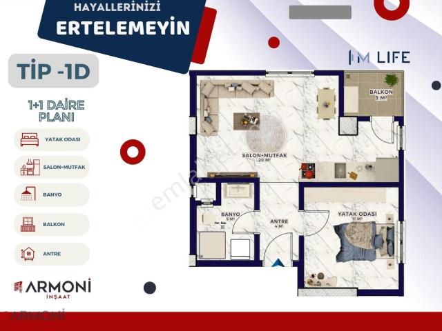 Tapunuzu Hemen Alın, 24 Ay Taksitle Evinizi Sahiplenin!