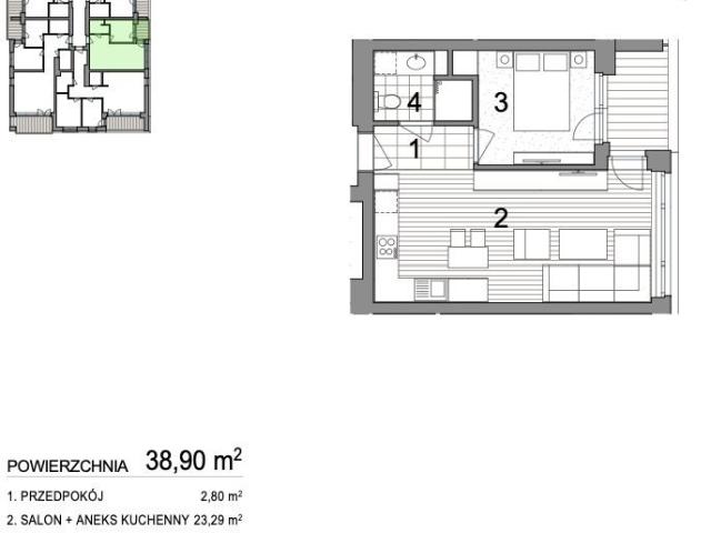 Kołobrzeg, Bogusława X, 39,40 m2