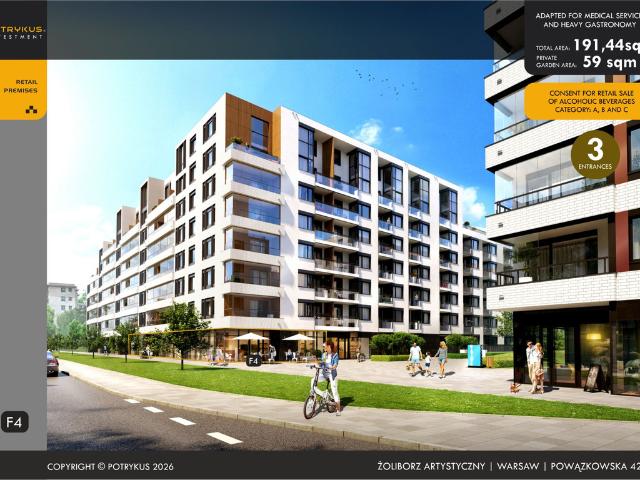 Komercyjne lokal na wynajem, Warszawa, Żoliborz, Powązkowska