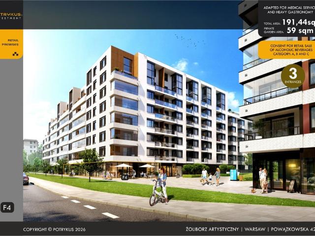 Komercyjne lokal na wynajem, Warszawa, Żoliborz, Powązkowska