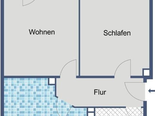Komfortable 2 Zimmer Wohnung mit Balkon in Bad Hersfeld Hohe Luft