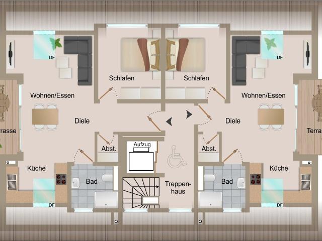 Komfortable 2 Zimmer Dachgeschosswohnung mit Südausrichtung in Heilbronn Kirchhausen! *Erstbezug