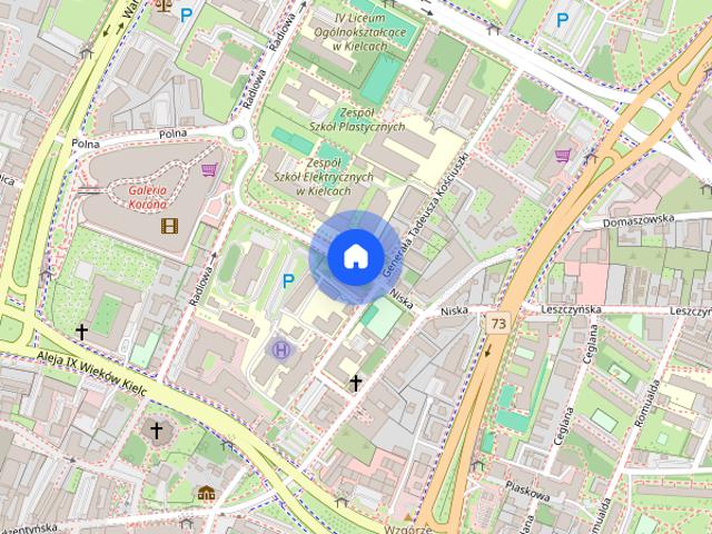Komfortowe wyposażone mieszkanie w centrum Kielc od zaraz